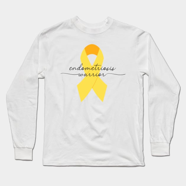 Endometriosis Awareness Warrior Long Sleeve T-Shirt by Ivanapcm